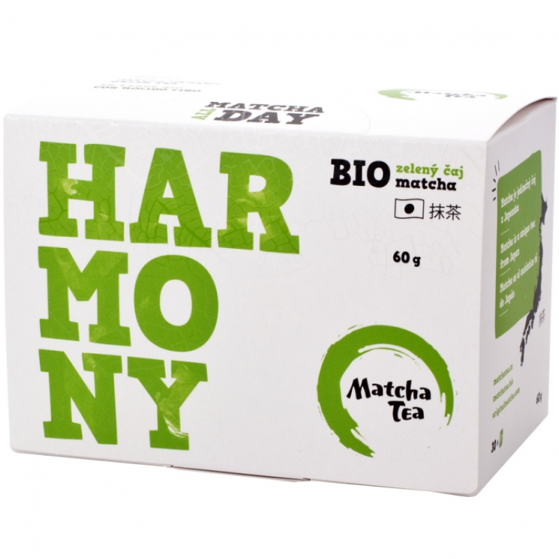 Чай матча (маття) Harmony Matcha Tea в саше органический, 60 г (30 x 2 г)