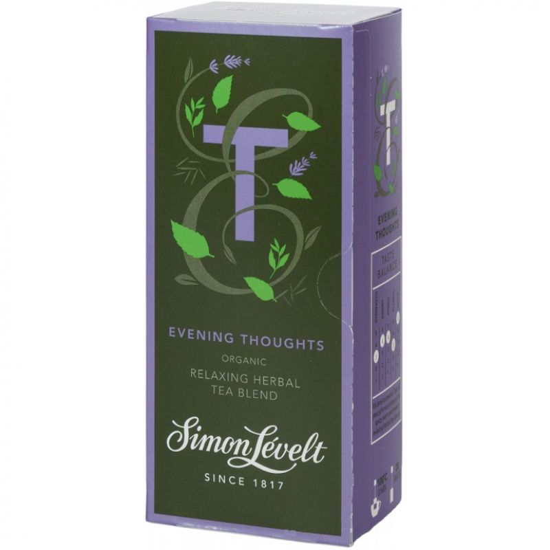 Чай травяной Evening Thoughts Simon Lévelt органический, 20 пакетиков