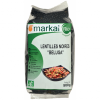 Чечевица чёрная Markal органическая, 500 г