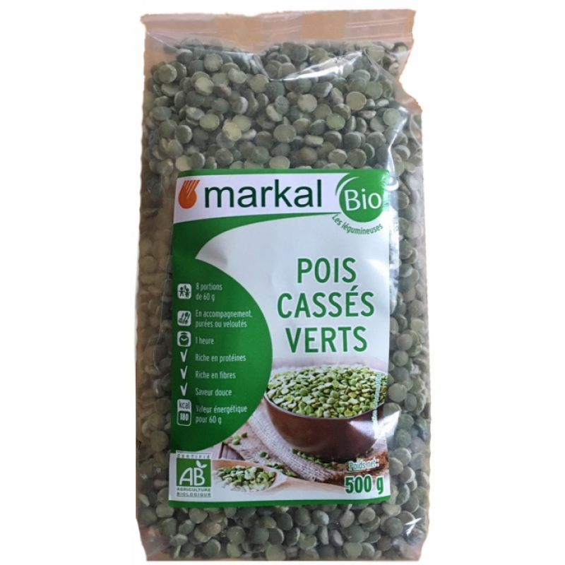 Горох колотый Markal органический, 500 г