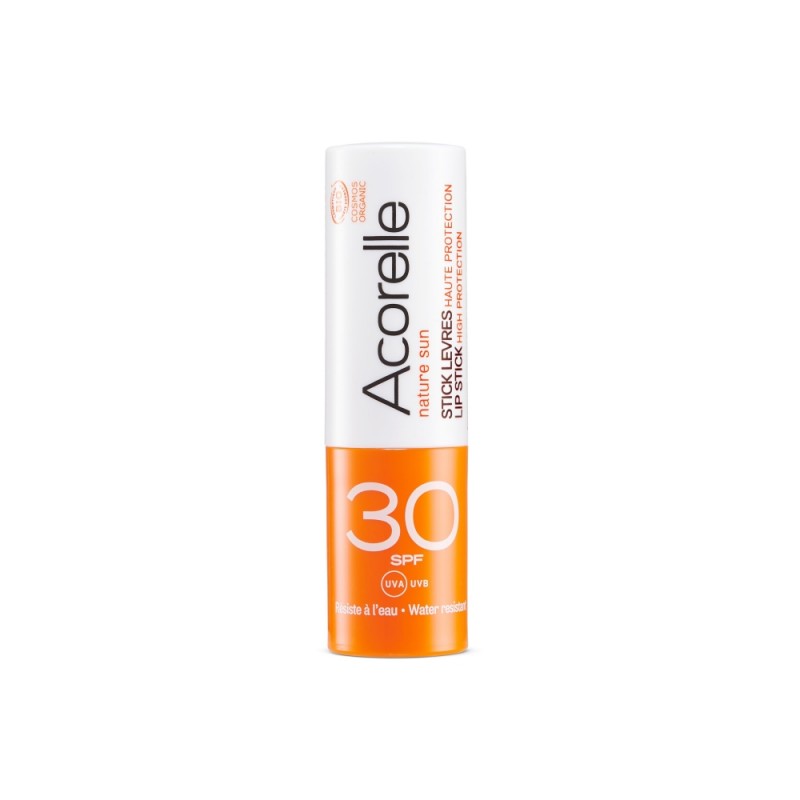 Бальзам для губ солнцезащитный SPF 30 органический Acorelle, 4 г
