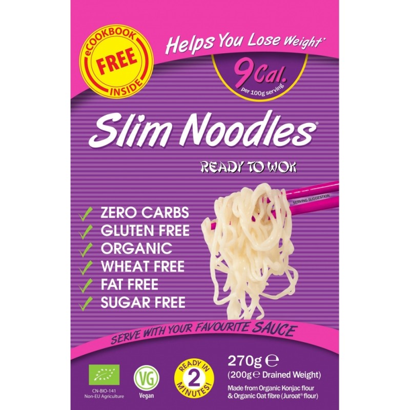 Лапша из муки коньяку Slim Noodles органическая, 200 г