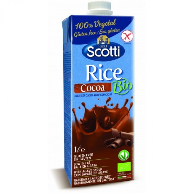 Напиток рисовый с какао органический Riso Scotti, 1 л