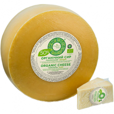 Сыр твердый "Украинский" Organic Milk органический жирн. 50%, кг